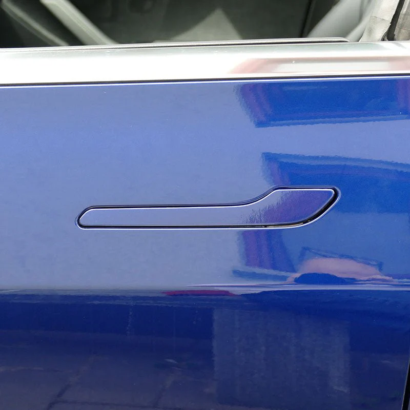 3M Deep Blue Metallic Tesla Door Handle Decals (4pcs) - Image 4
