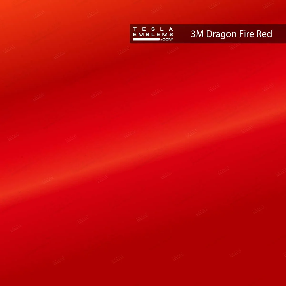 3M Gloss Dragon Fire Red Tesla Door Handle Decals (4pcs) - Image 4