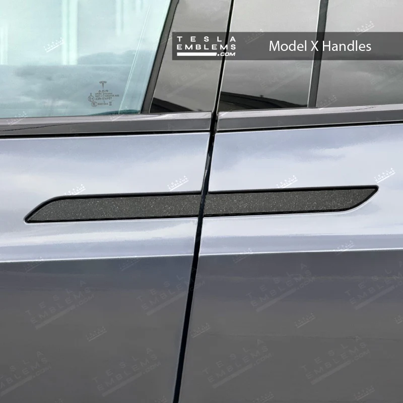 3M Matte Black Metallic Tesla Door Handle Decals (4pcs) - Image 2