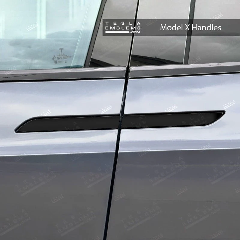 3M Satin Black Tesla Door Handle Decals (4pcs) - Image 2