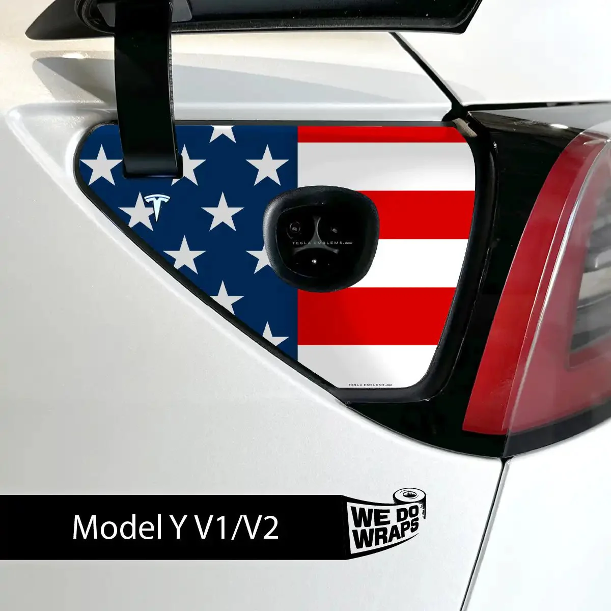 American Flag Tesla Charge Port Wrap | Model Y - Image 2