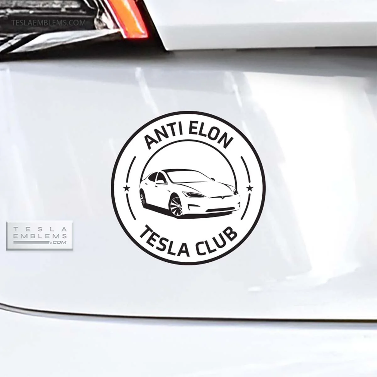 Anti Elon Tesla Club Badge | Vinyl Decal / Sticker - Image 11