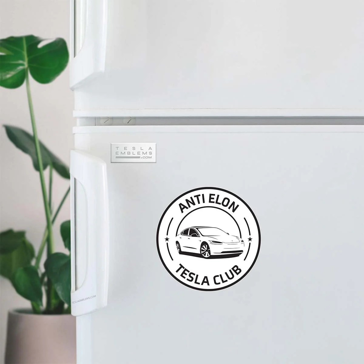 Anti Elon Tesla Club Badge | Vinyl Decal / Sticker - Image 4