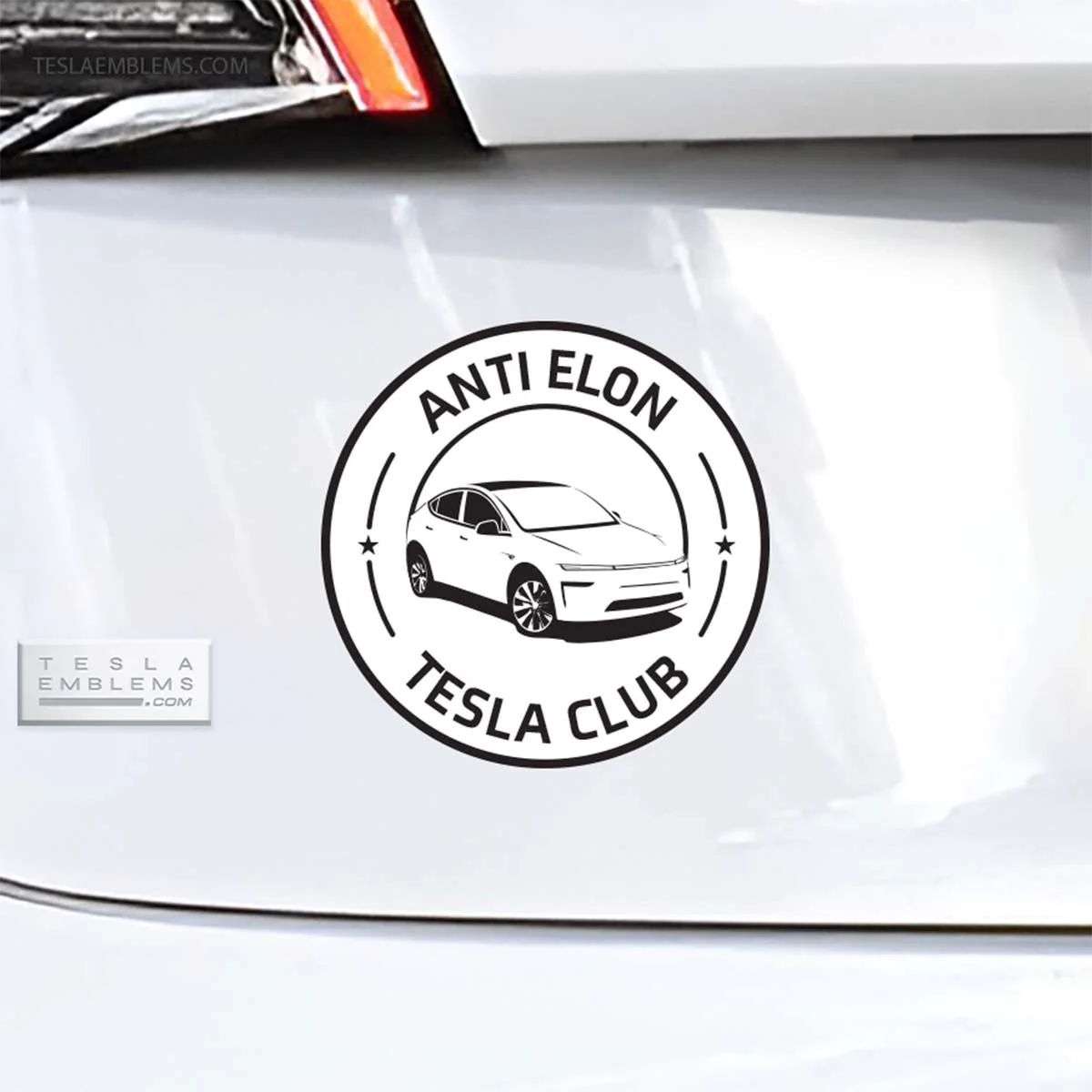 Anti Elon Tesla Club Badge | Vinyl Decal / Sticker - Image 6