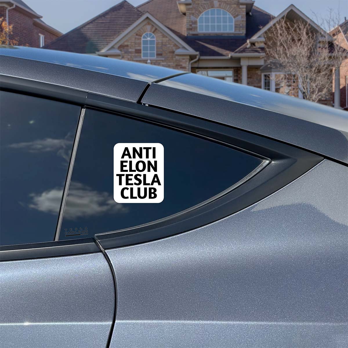 Anti Elon Tesla Club Vinyl Decal Sticker - Image 4