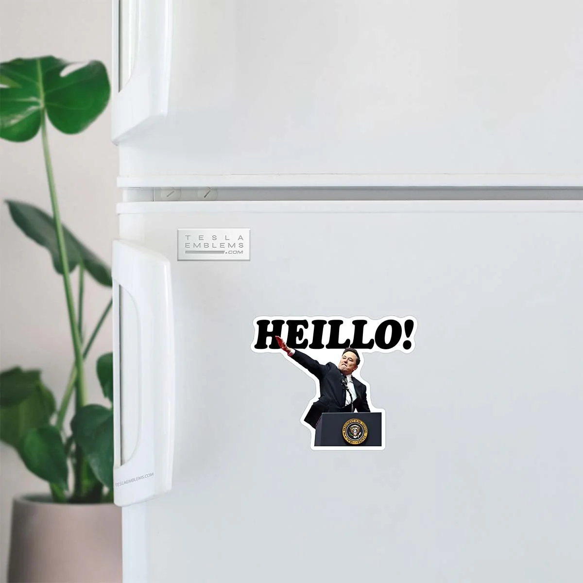 Elon Salutes Heillo Vinyl Decal Sticker - Image 4
