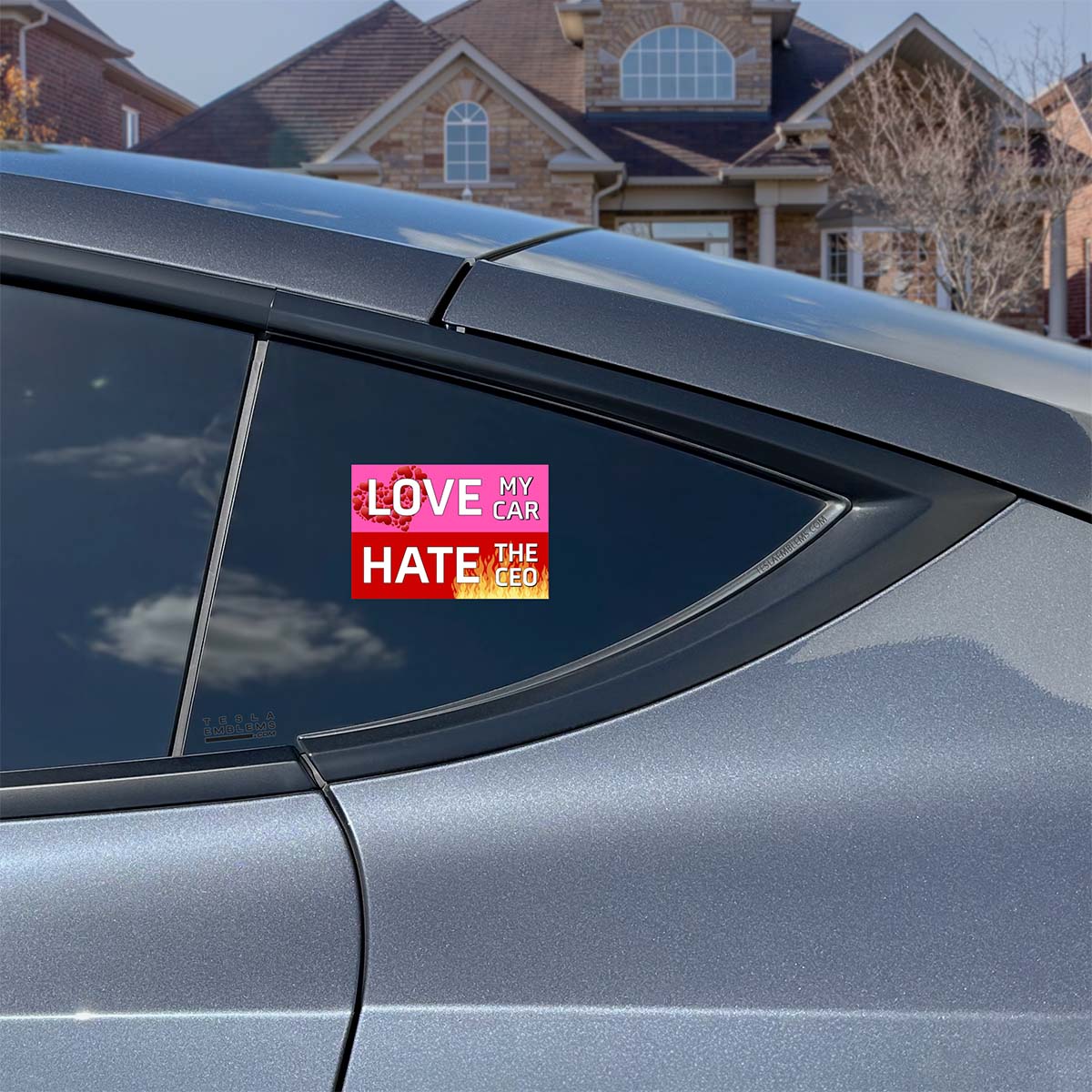 Love My Car Hate The CEO Vinyl Decal Sticker - Image 4
