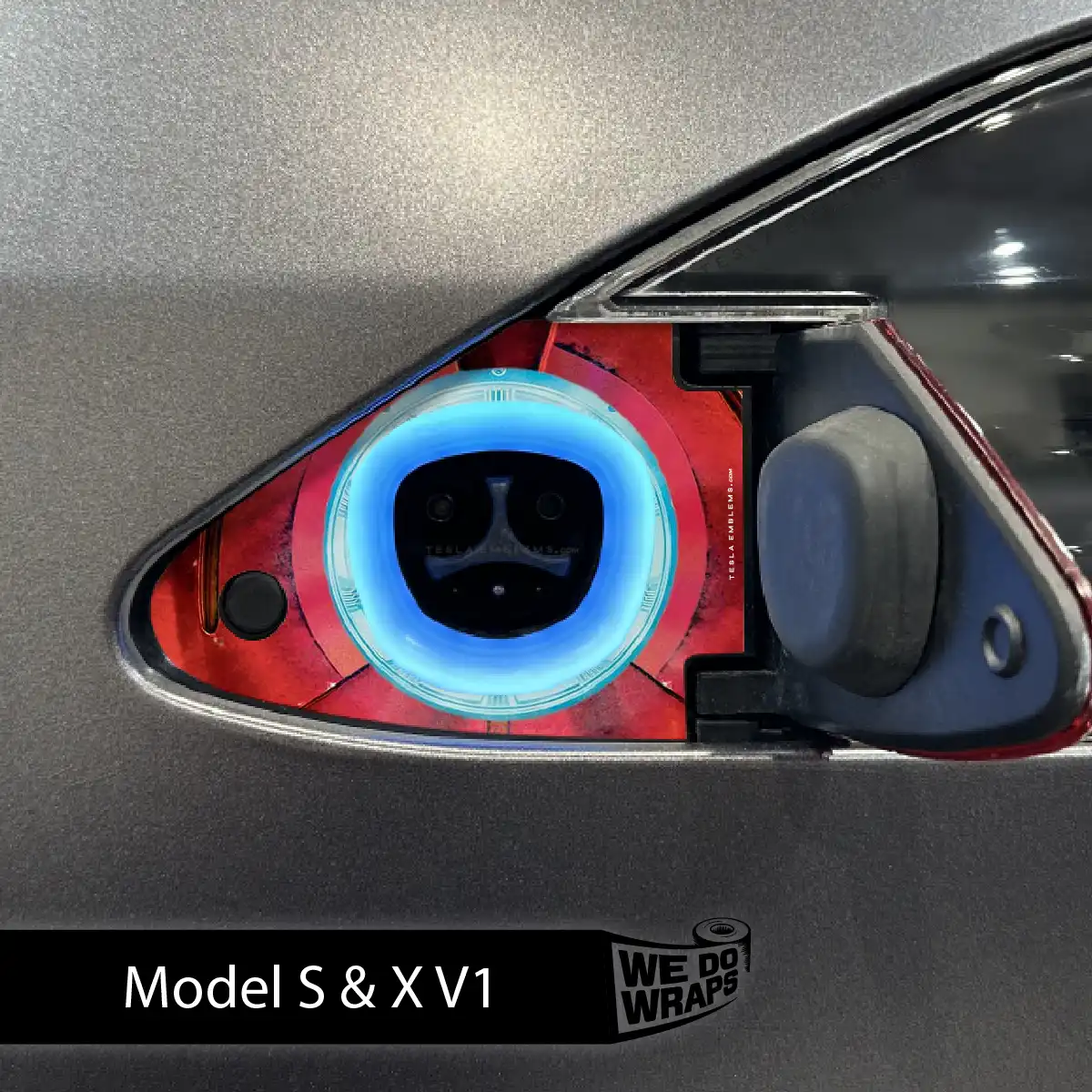 Arc Reactor Tesla Charge Port Wrap | Model S - Image 2