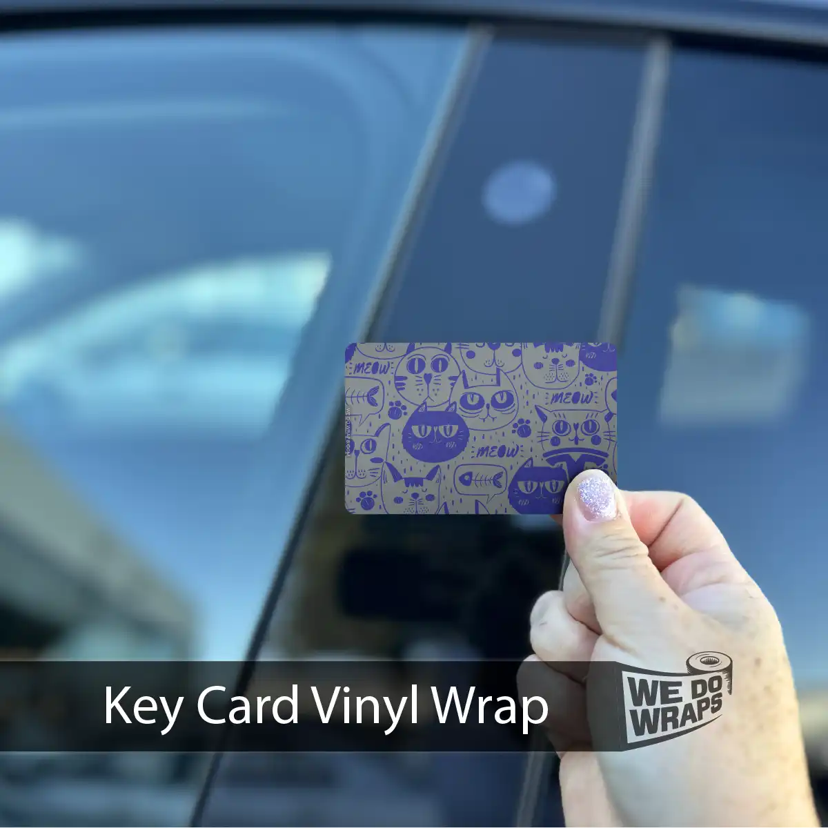 Blue Cats | NFC Key Card Wrap - Image 2