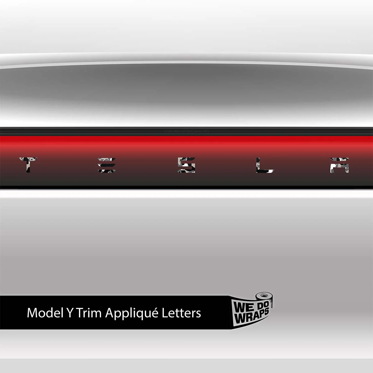 Camo Tesla Emblem Decals (Front + Back) | Model Y - Image 6