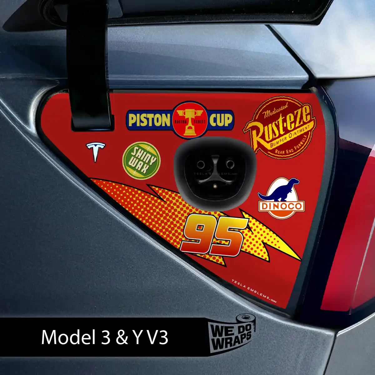 Cars Tesla Charge Port Wrap | Model 3 - Image 2