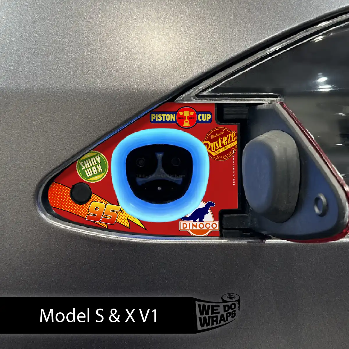 Cars Tesla Charge Port Wrap | Model S - Image 2