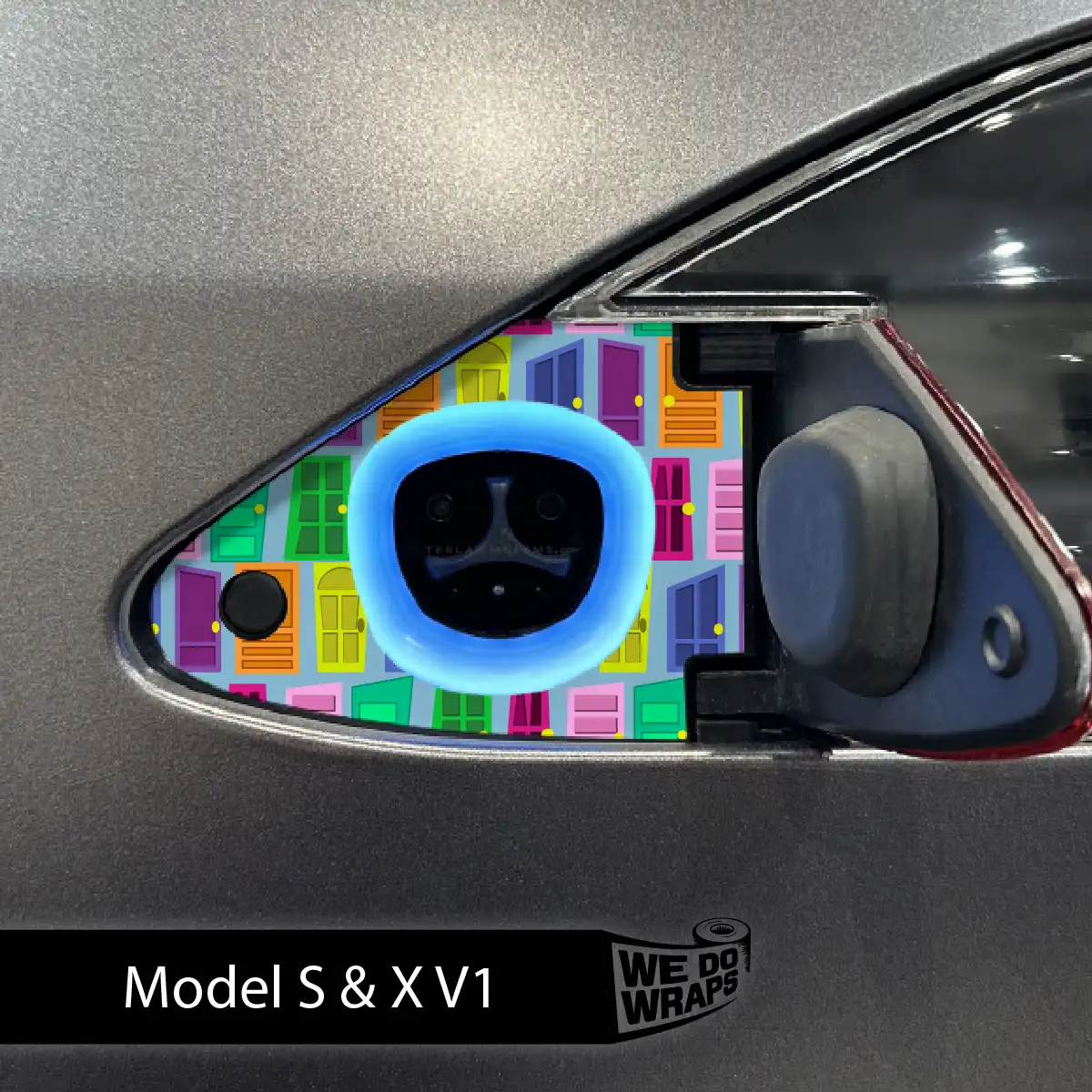 Colorful Doors Tesla Charge Port Wrap | Model S - Image 2