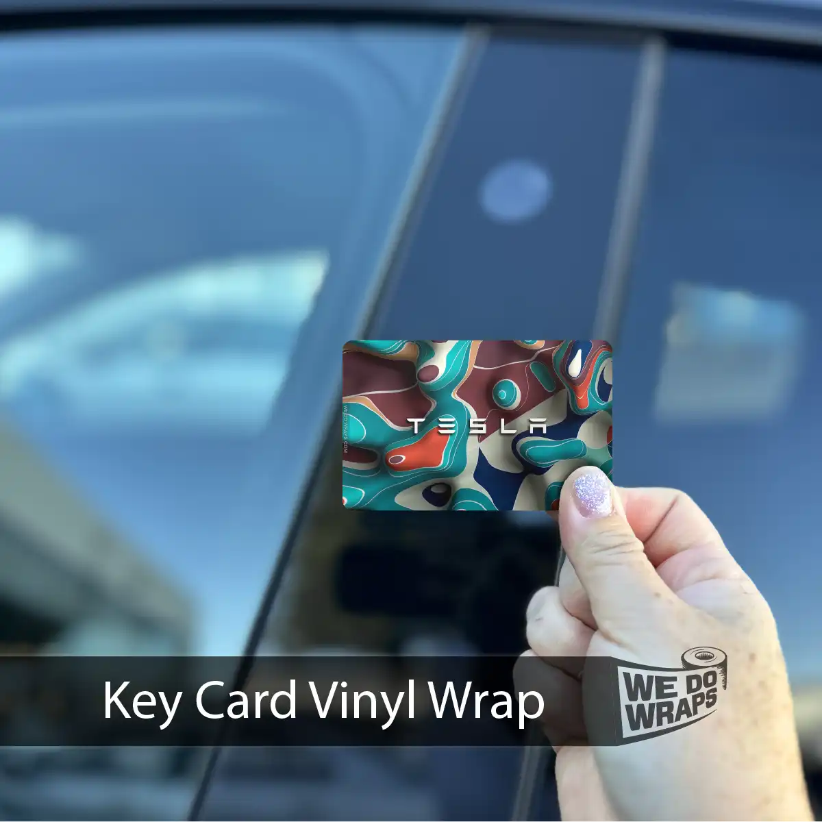 Colorful Topography | NFC Key Card Wrap - Image 2