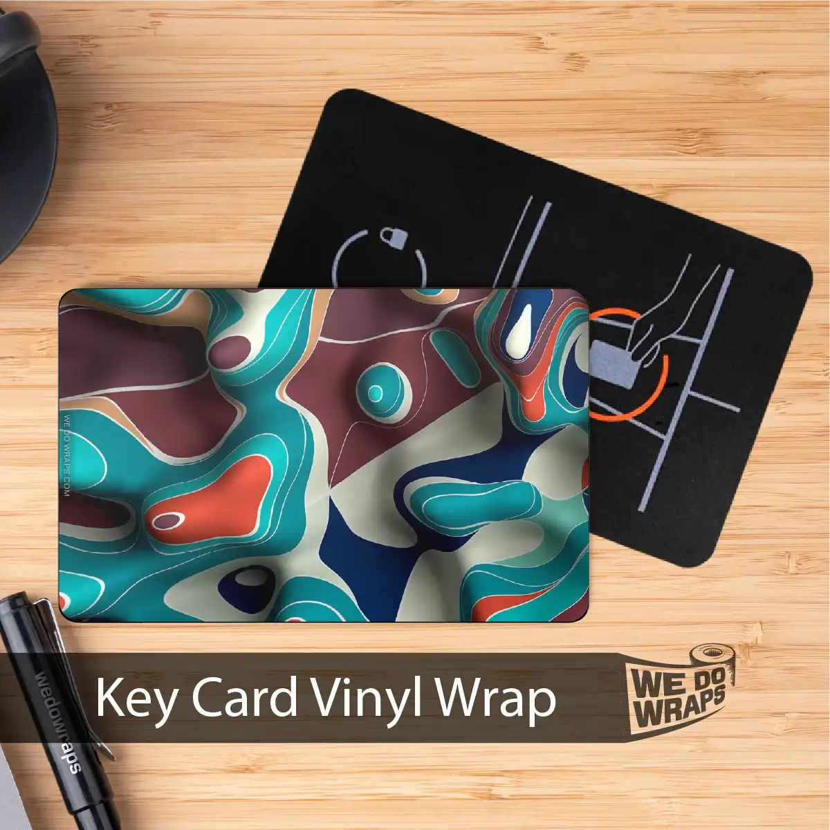 Colorful Topography | NFC Key Card Wrap - Image 3