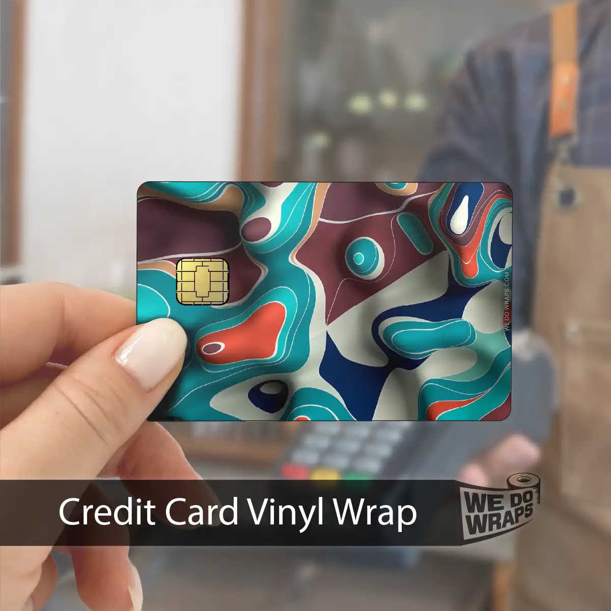 Colorful Topography | NFC Key Card Wrap - Image 5