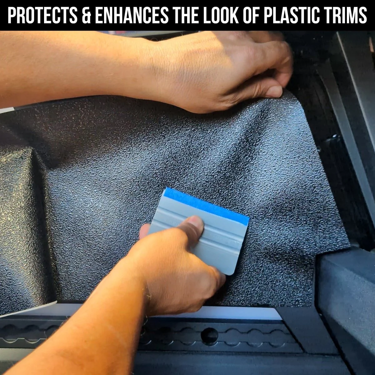 Cybertruck Cargo Bed Pickup Bed Inner Sidewall Protection DIY Vinyl Fascia Overlay Kit - Bed Liner Spray Look | TOProtect - Image 6