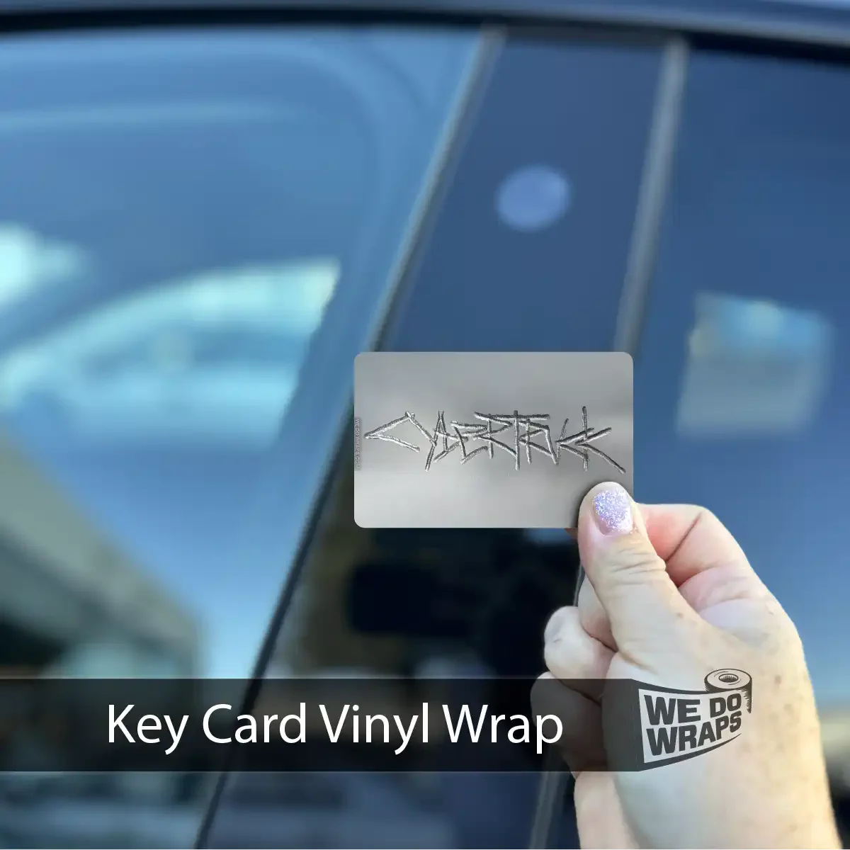 Cybertruck Welded Steel | NFC Key Card Wrap - Image 2