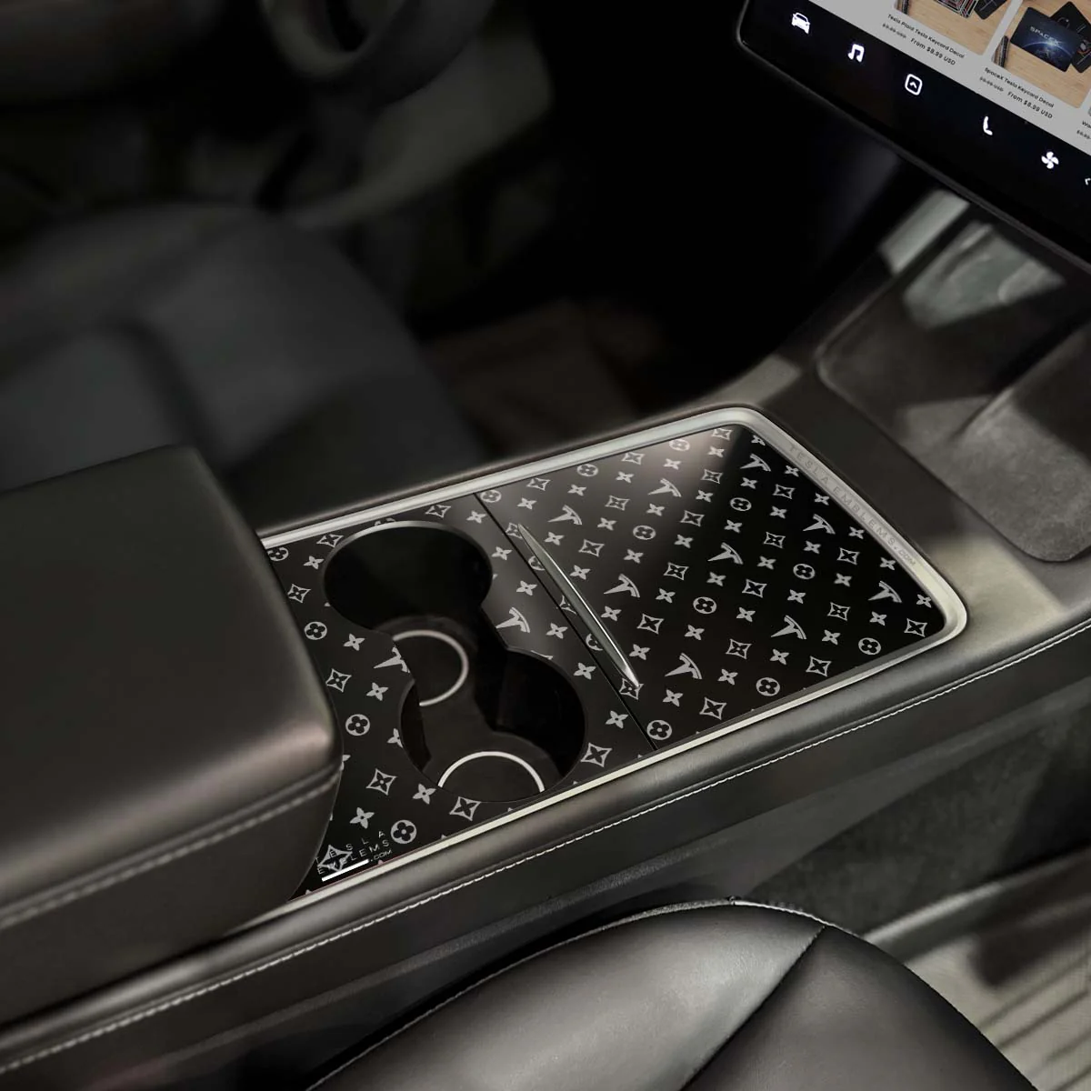 Designer Pattern Tesla Edition | Tesla Center Console Wrap Kit | Model 3 '21-24 - Image 2