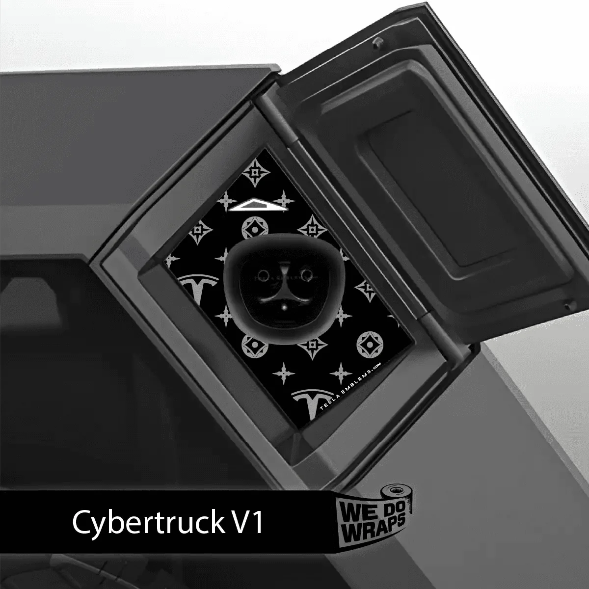 Designer Pattern Tesla Edition Tesla Charge Port Wrap | Cybertruck - Image 2