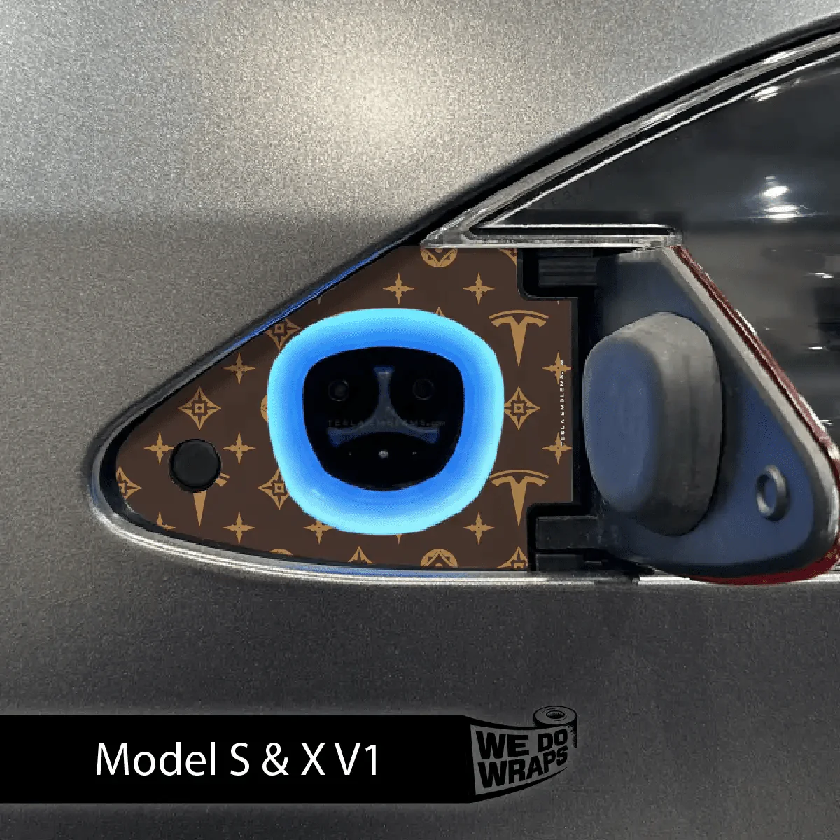 Designer Pattern Tesla Edition Tesla Charge Port Wrap | Model S - Image 3