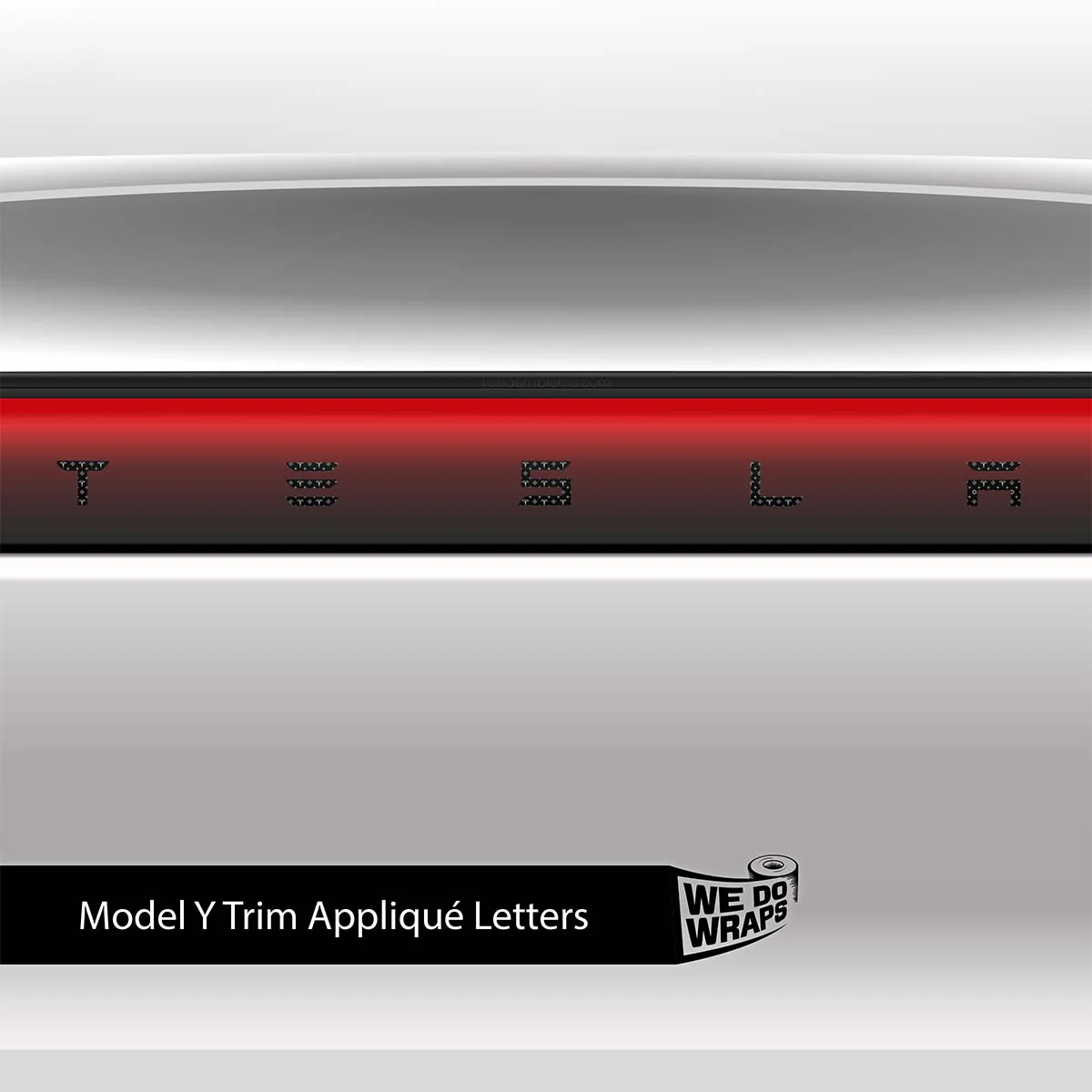 Designer Tesla Edition Pattern Tesla Emblem Decals (Front + Back) | Model Y - Image 6