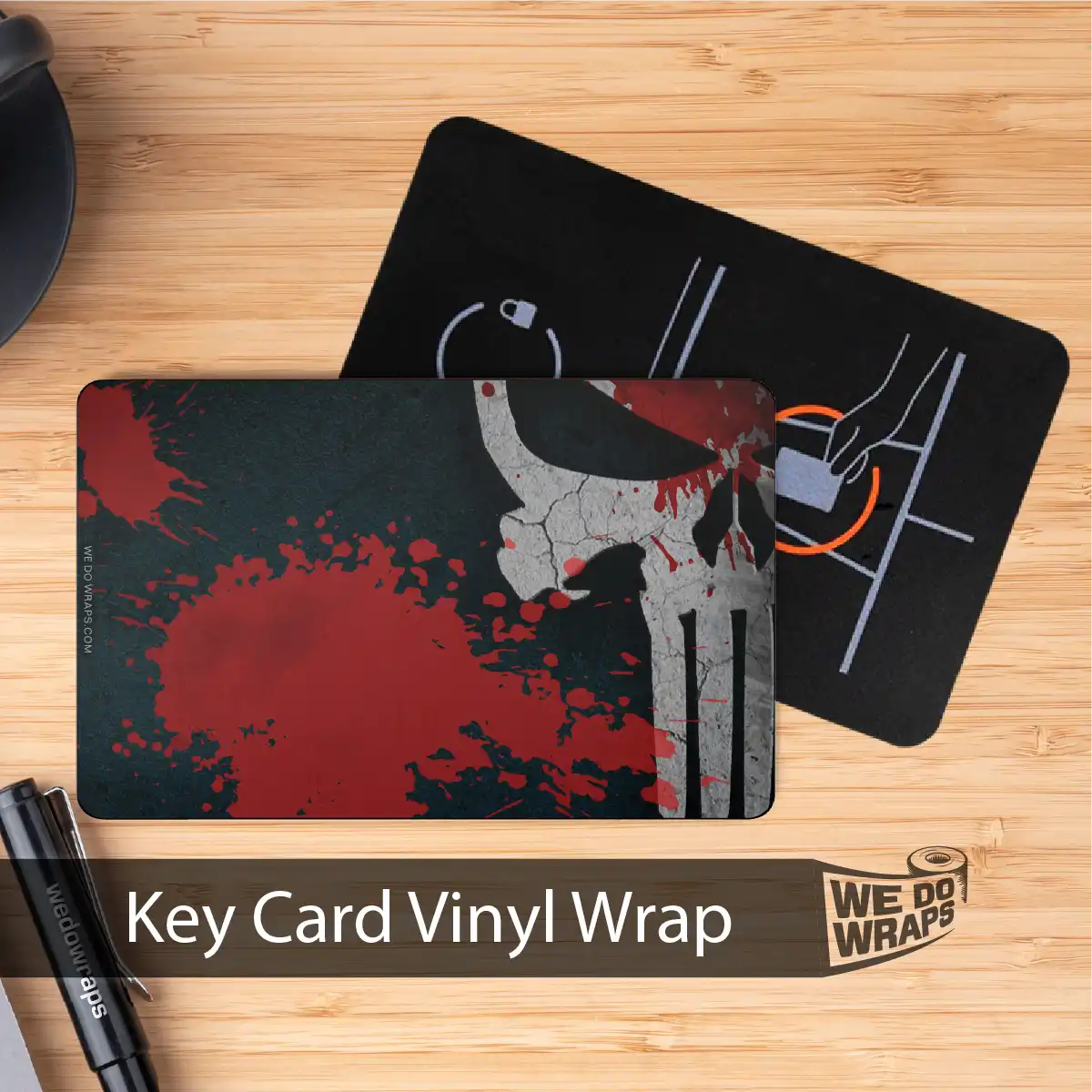 Distressed Skull | NFC Key Card Wrap - Image 3