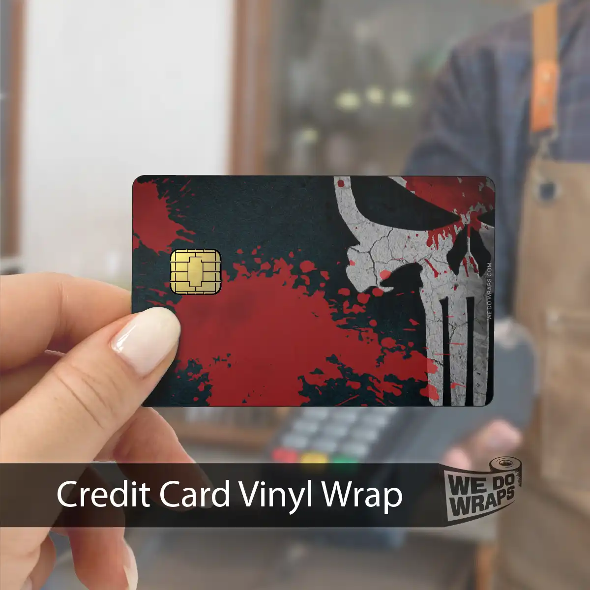 Distressed Skull | NFC Key Card Wrap - Image 4