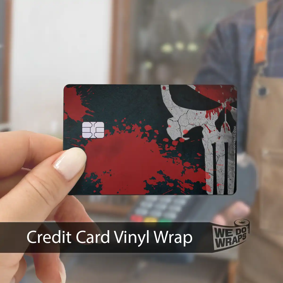 Distressed Skull | NFC Key Card Wrap - Image 5