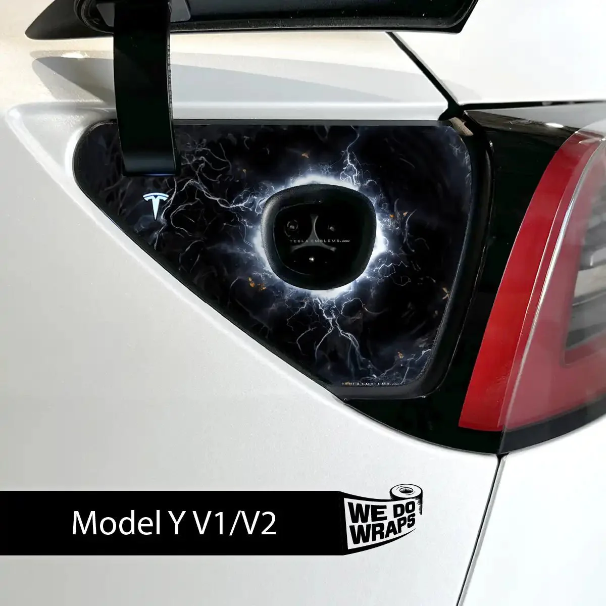 Electric Wormhole Tesla Charge Port Wrap | Model Y - Image 2