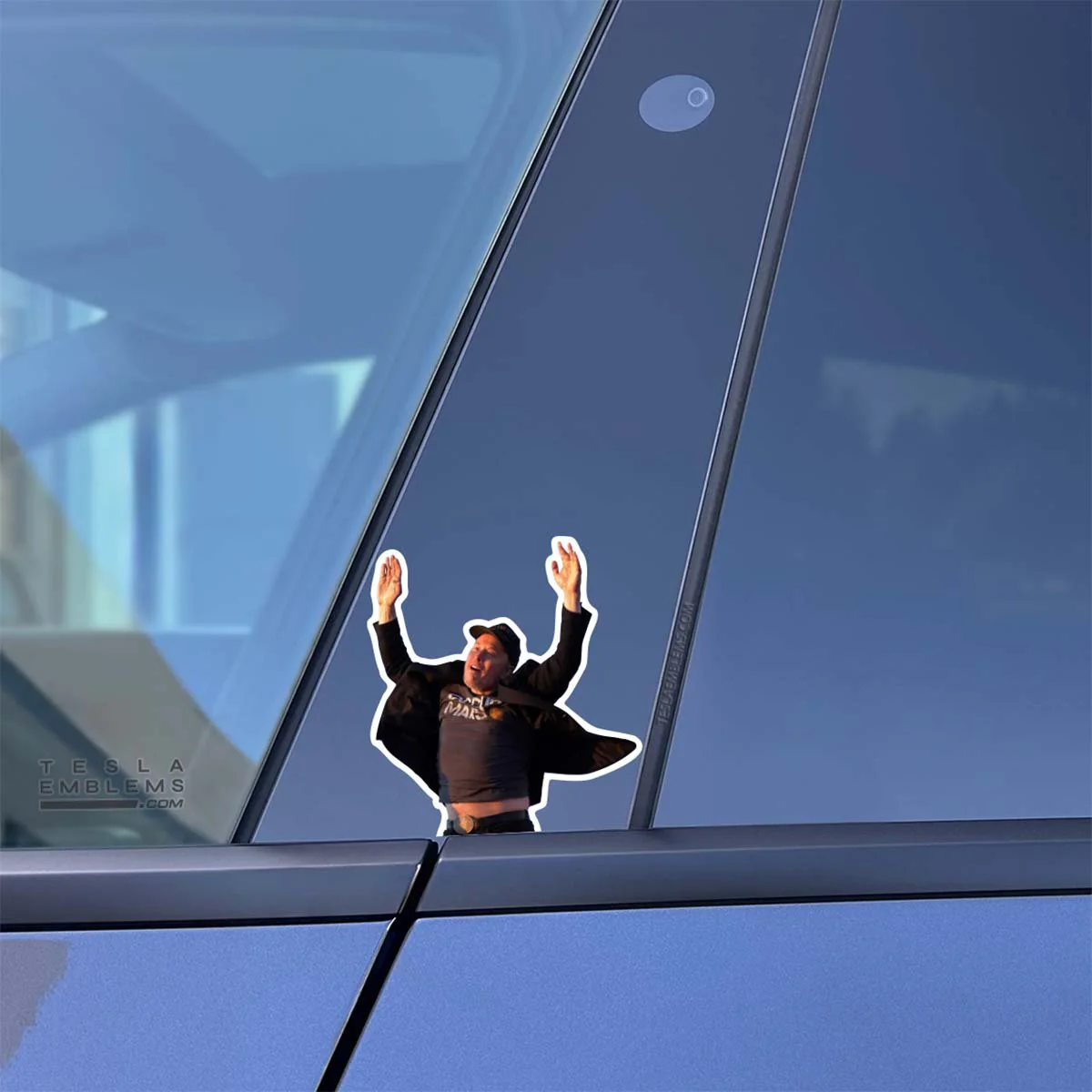 Elon Jumping | Window Vinyl Decal/Sticker - Image 2
