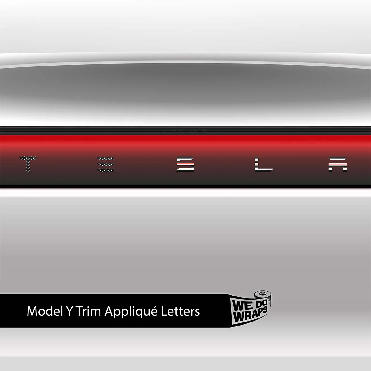 First Responders Nurse Tesla Emblem Decals (Front + Back) | Model Y - Image 3