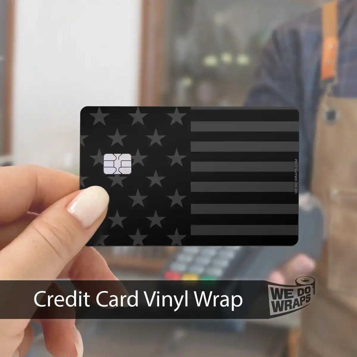 Ghost Black Patriot Flag | NFC Key Card Wrap - Image 4