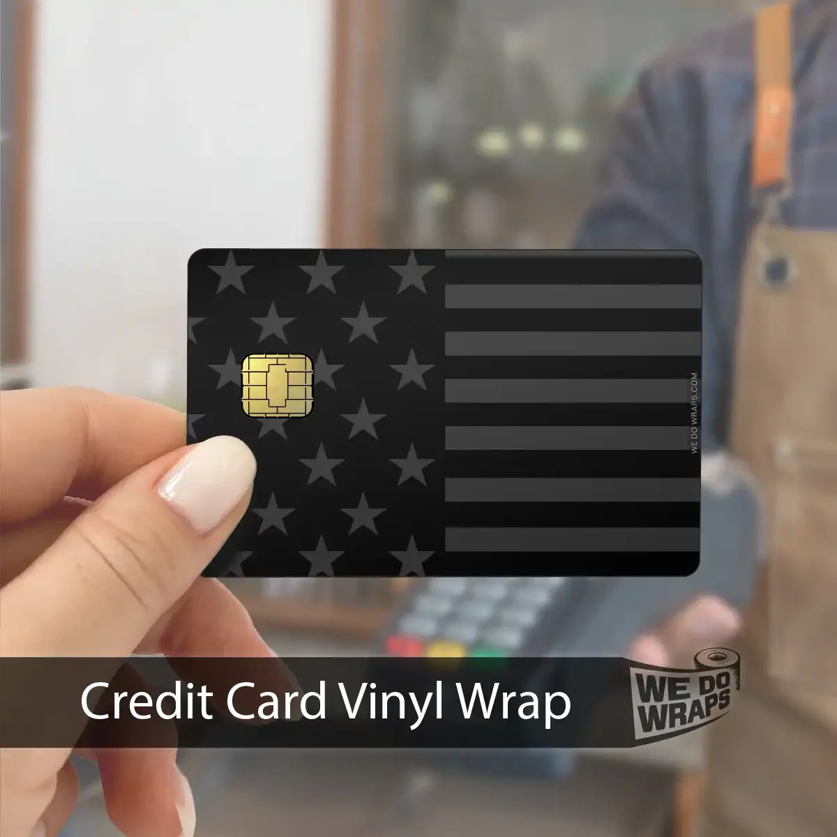 Ghost Black Patriot Flag | NFC Key Card Wrap - Image 5