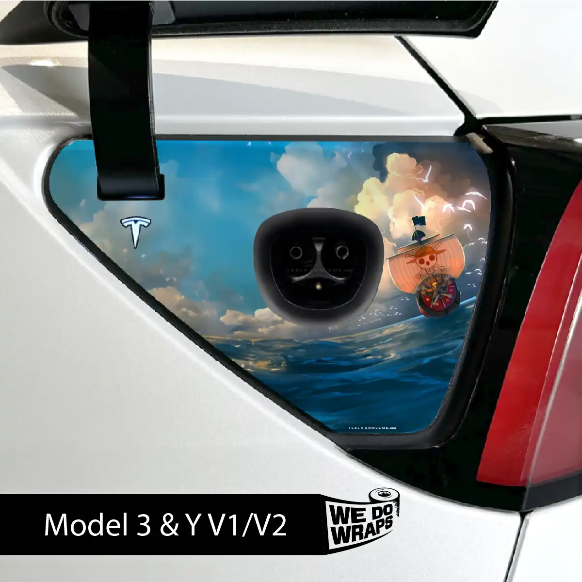One Piece Tesla Charge Port Wrap | Model Y - Image 2