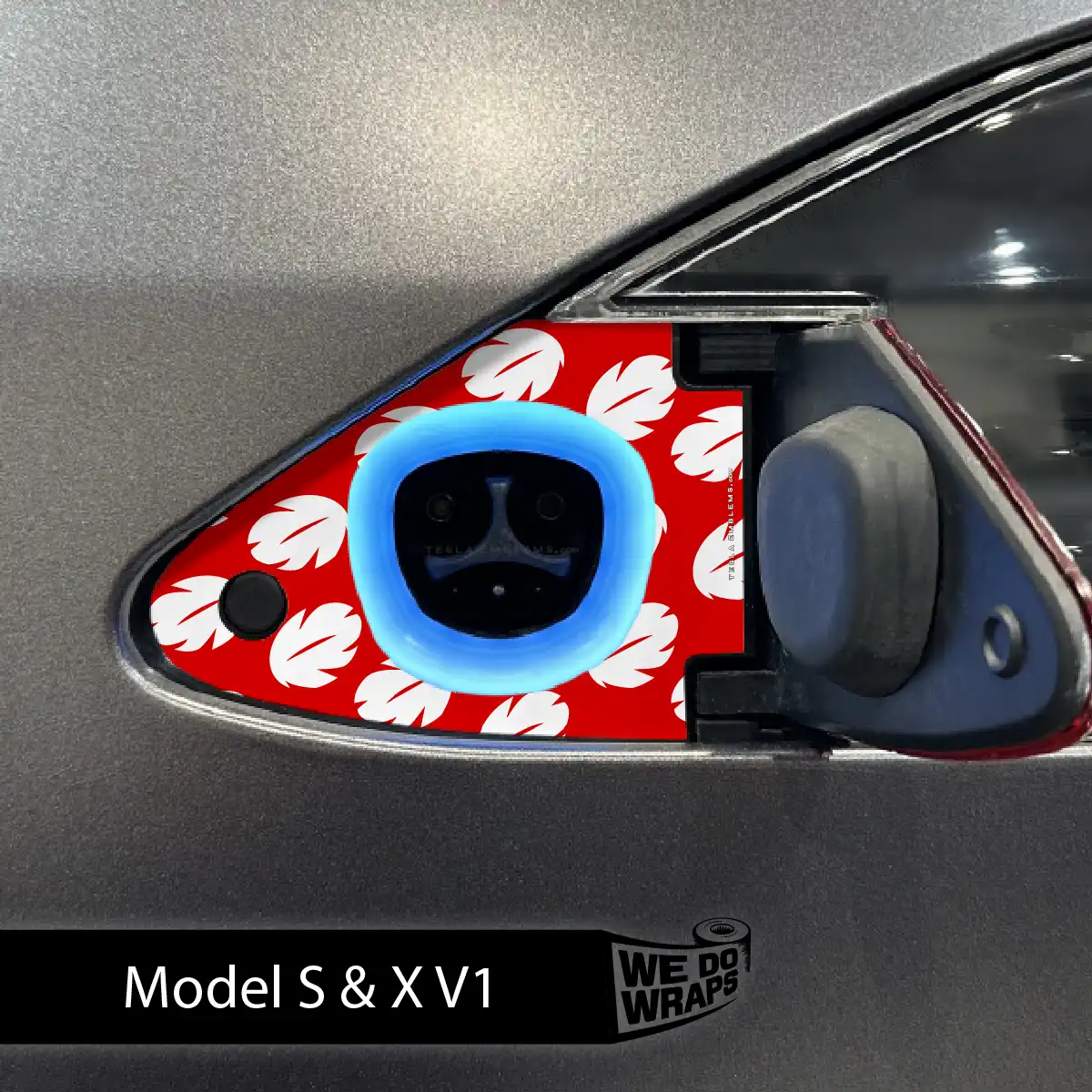 Hawaiian Tesla Charge Port Wrap | Model X - Image 2