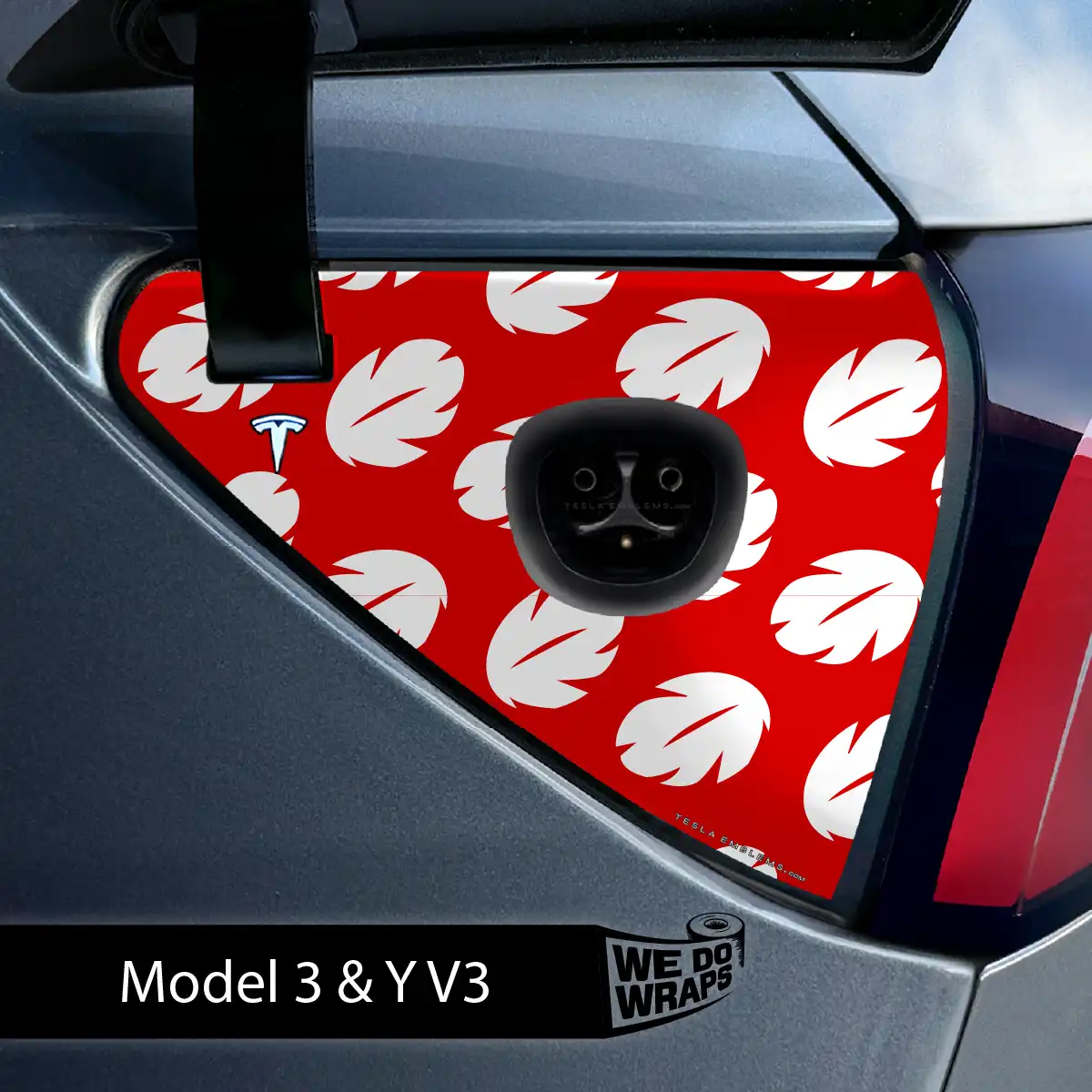 Hawaiian Tesla Charge Port Wrap | Model 3 - Image 2