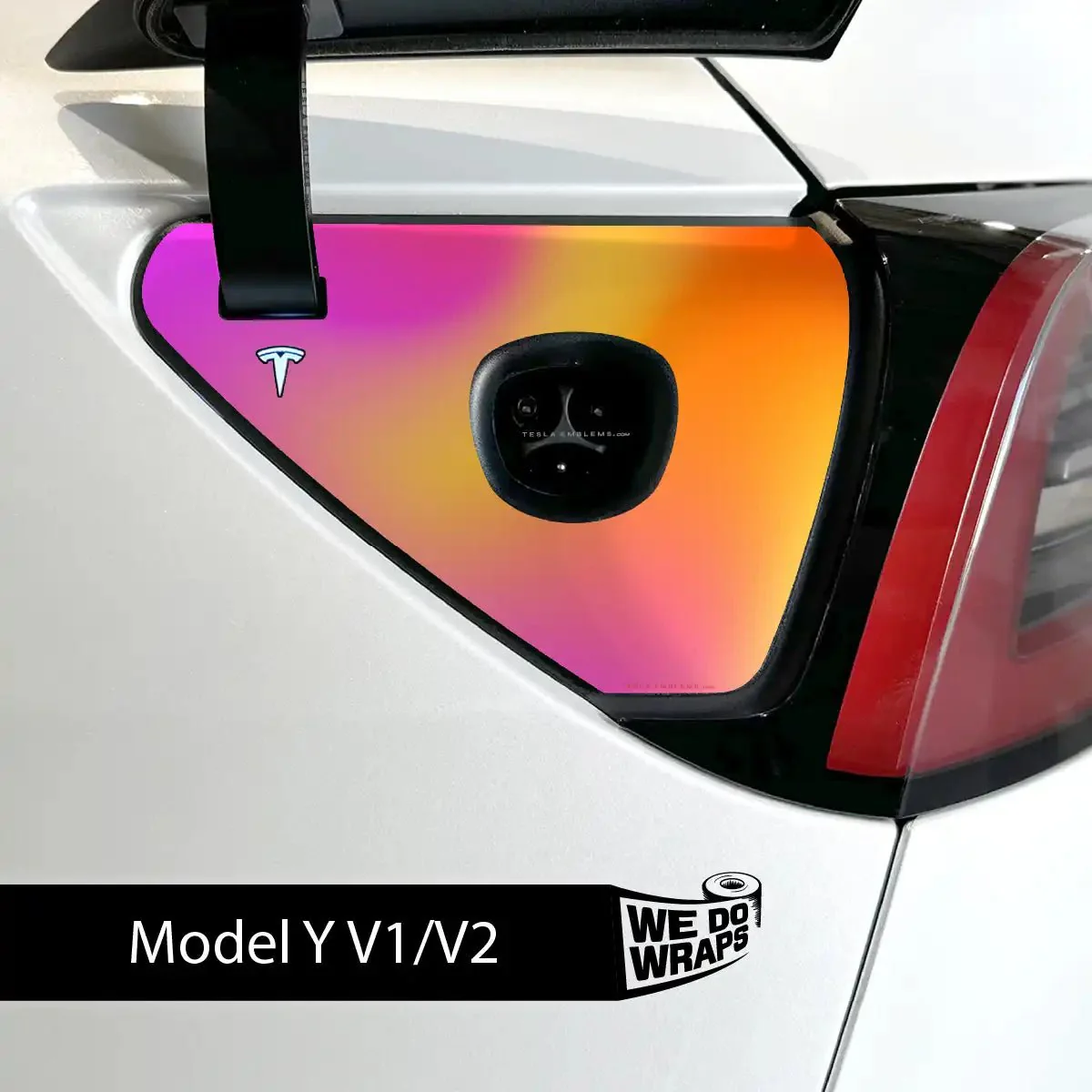 Heatwave Gradient Tesla Charge Port Wrap | Model Y - Image 2