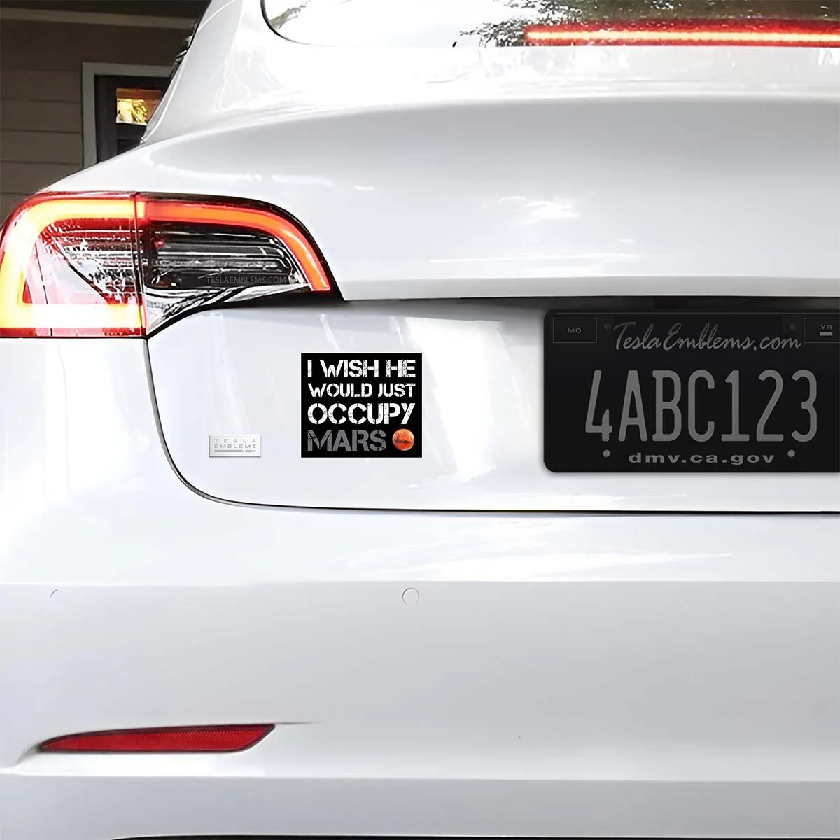 I Wish He Would Just Occupy Mars Vinyl Decal Sticker - Image 2