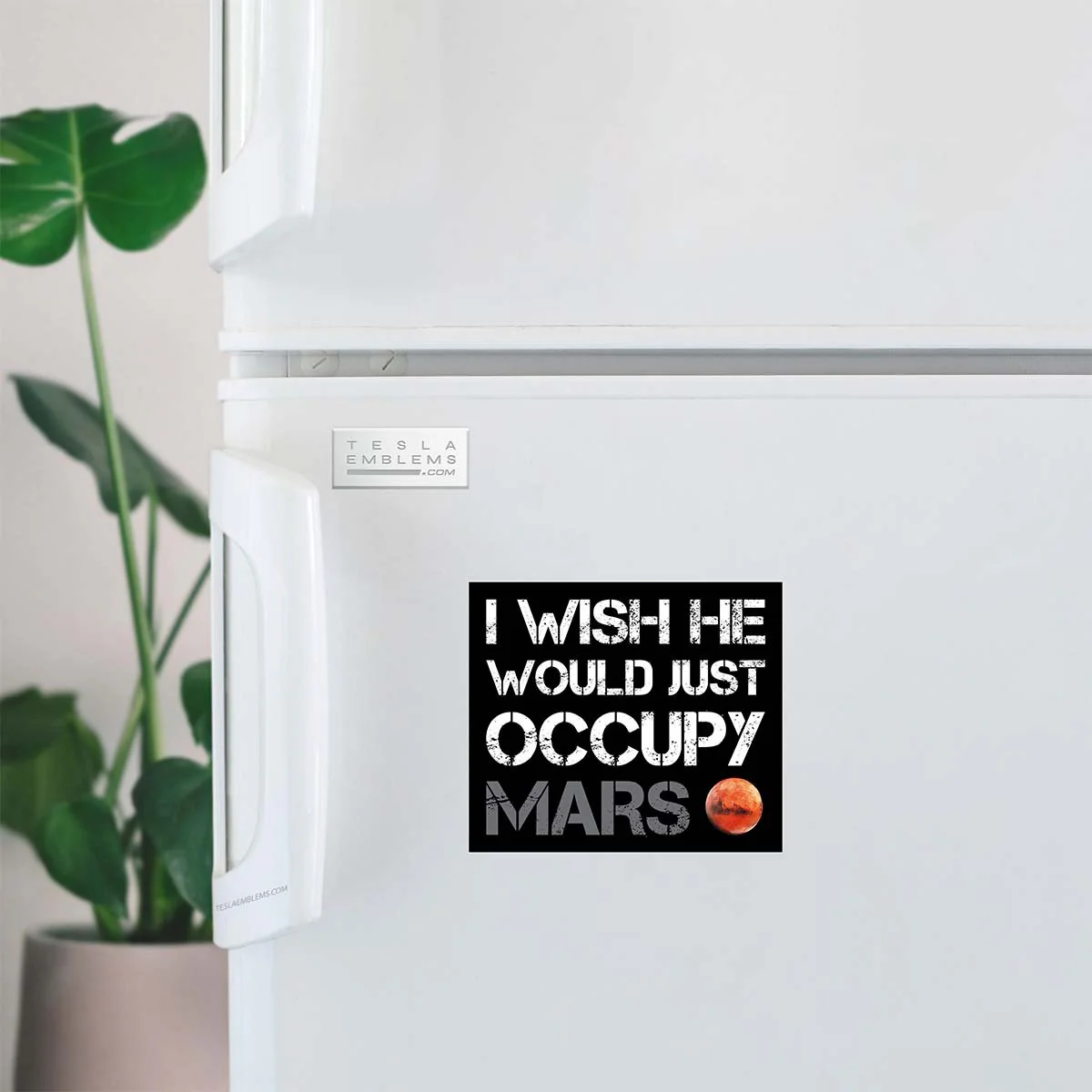 I Wish He Would Just Occupy Mars Vinyl Decal Sticker - Image 4