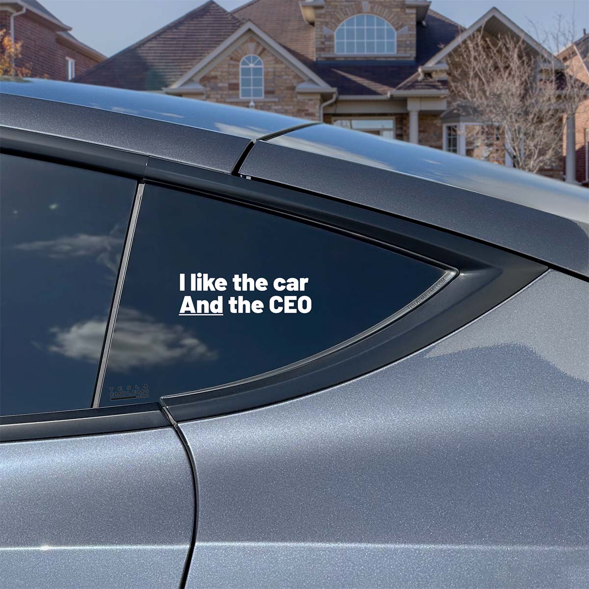 I Like The Car And The CEO | Cut Vinyl Letters Decal - Image 2
