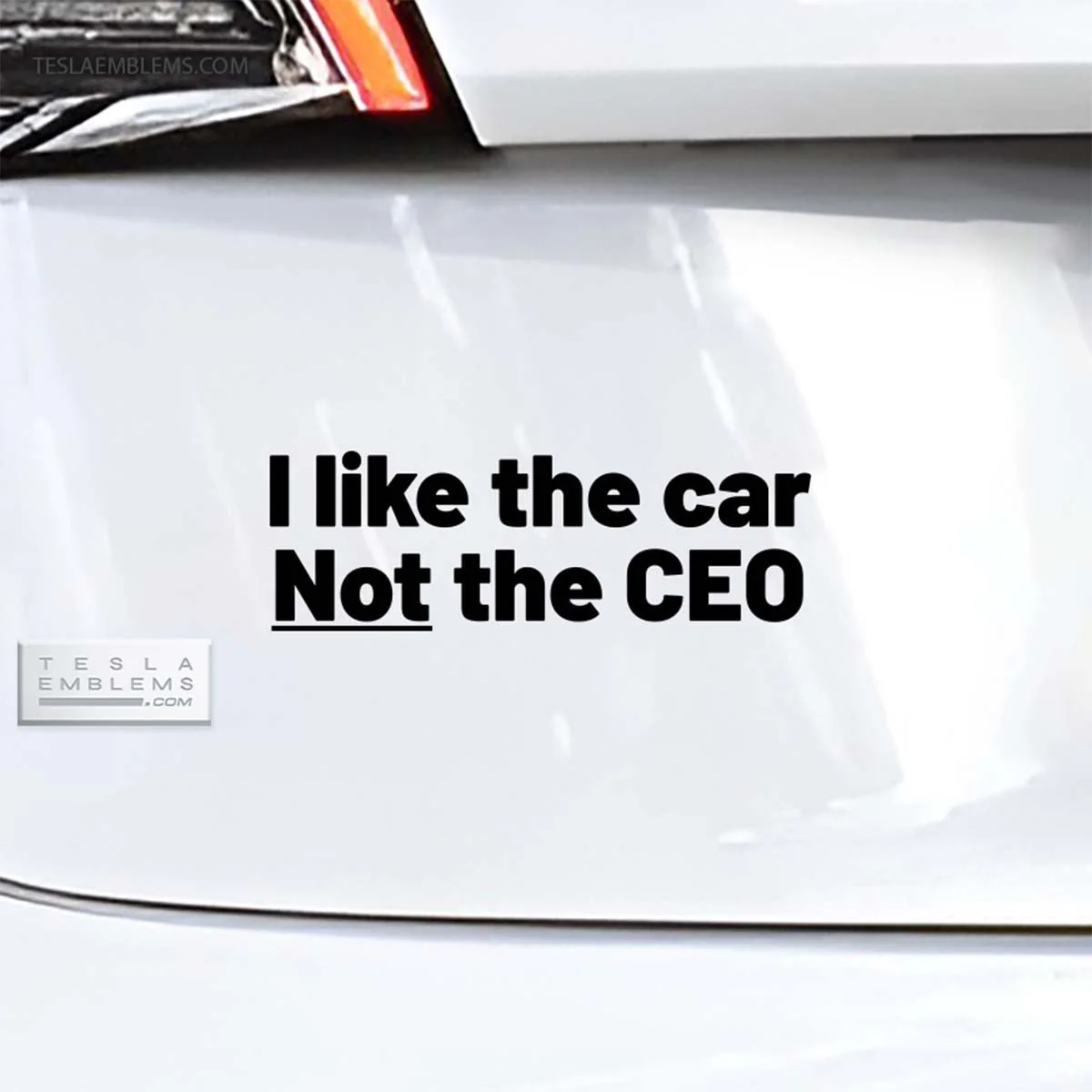 I Like The Car Not The CEO | Cut Vinyl Letters Decal - Image 2