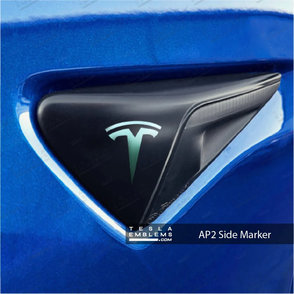 KPMF Satin Spearmint Tesla Autopilot Camera Side Marker Decals (2pcs) - Image 2