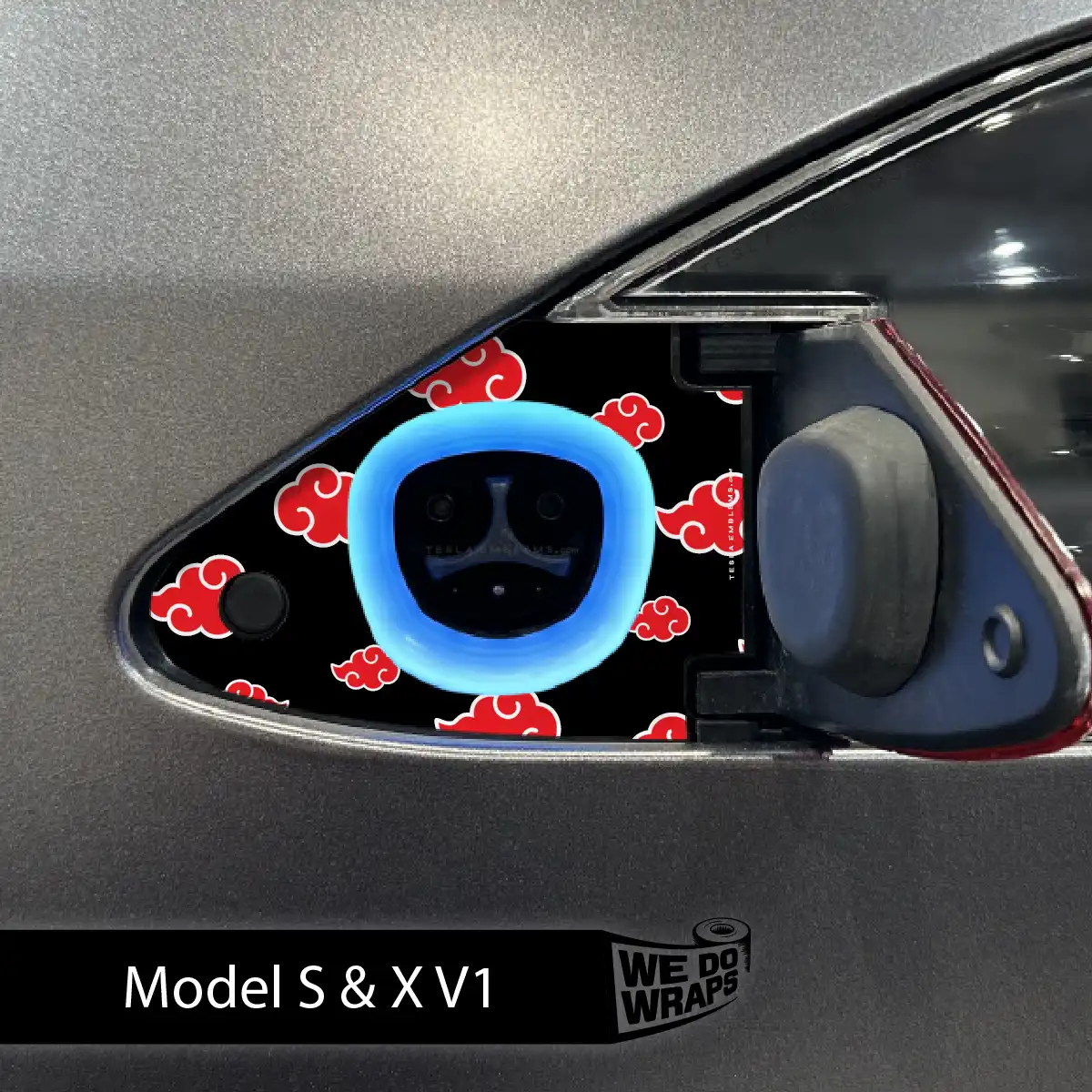 Kumo Clouds Tesla Charge Port Wrap | Model S - Image 2