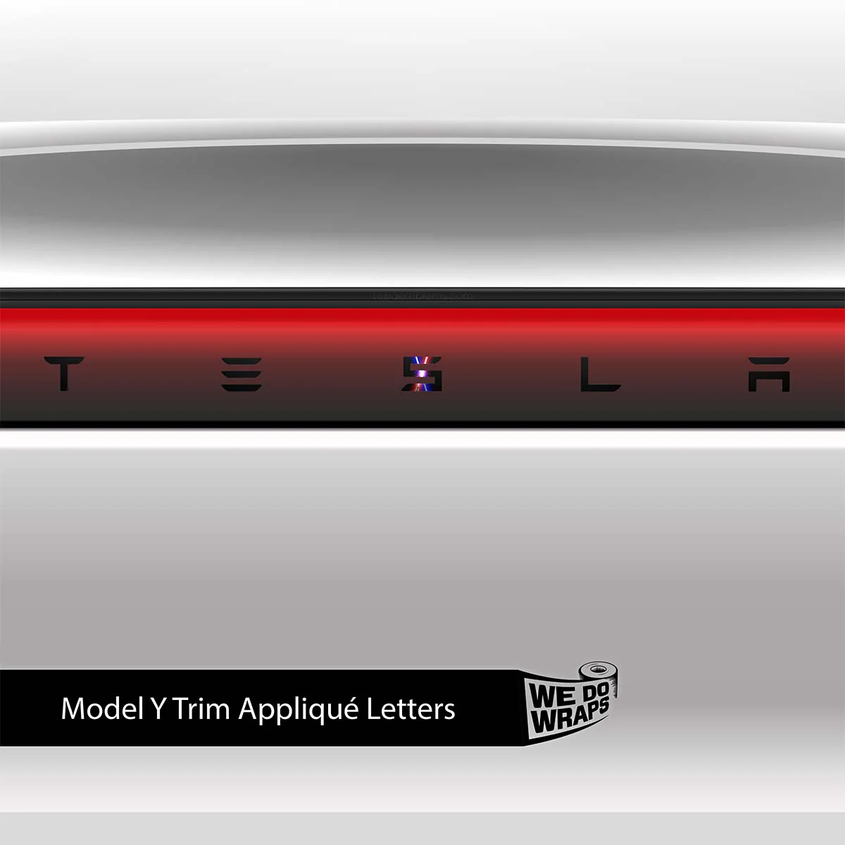 Laser Sword Clash Tesla Emblem Decals (Front + Back) | Model Y - Image 3