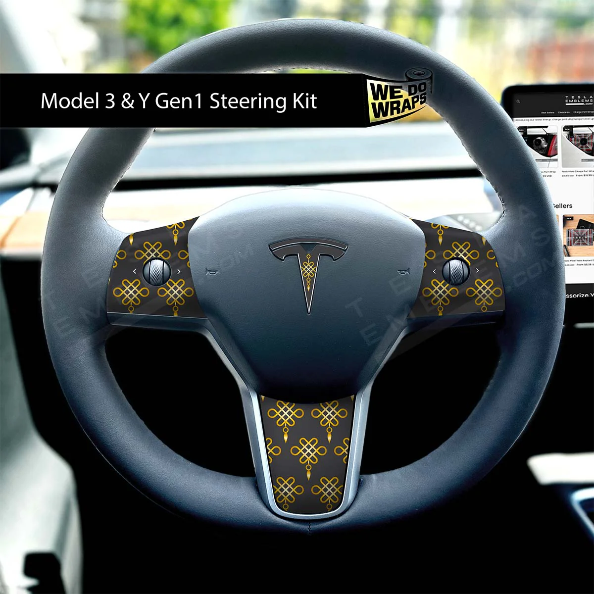 Lucky Knot Steering Wheel Wrap | M3 2017-Jan 2024 - Image 3