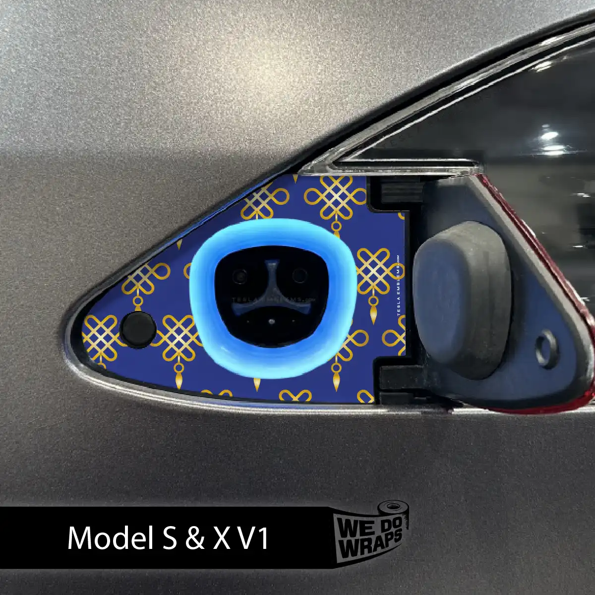 Lucky Knot Tesla Charge Port Wrap | Model S - Image 5