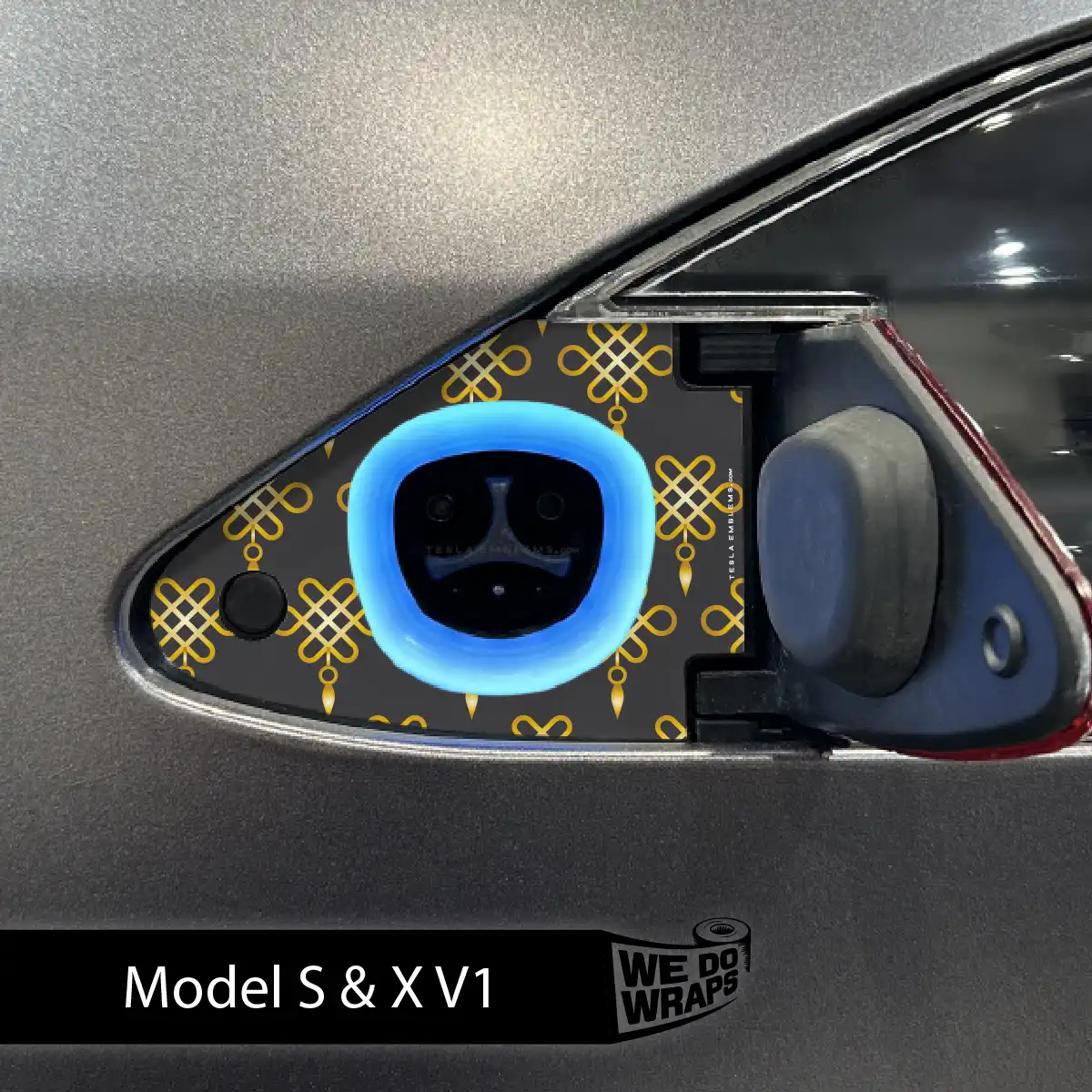 Lucky Knot Tesla Charge Port Wrap | Model S - Image 6