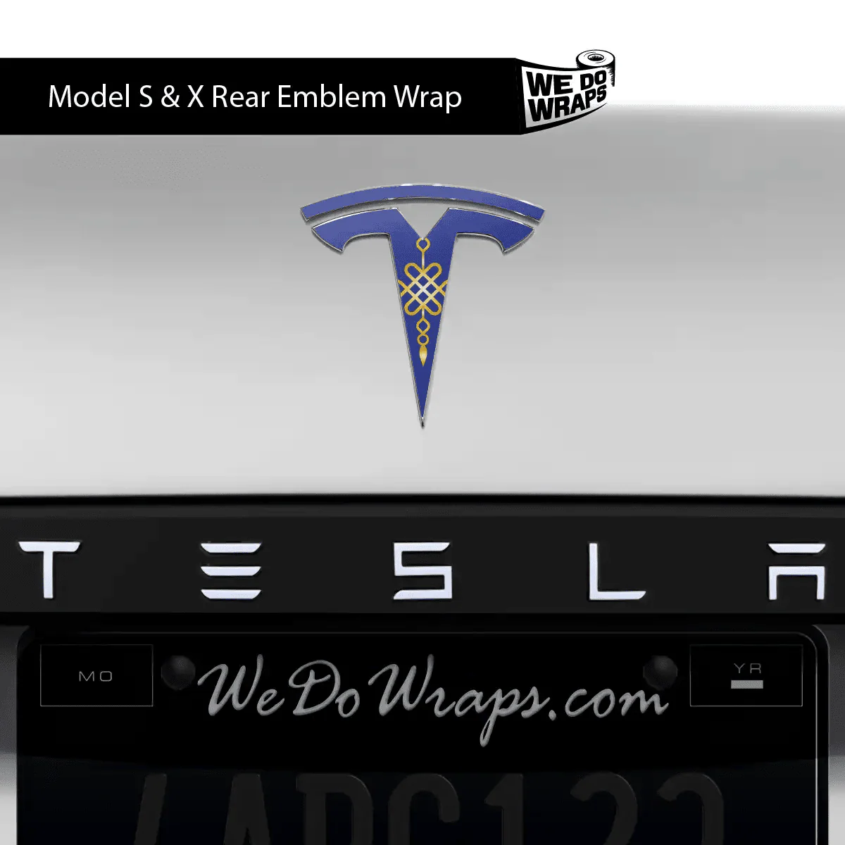 Lucky Knot Tesla Emblem Decals (Front + Back) | Model S - Image 5