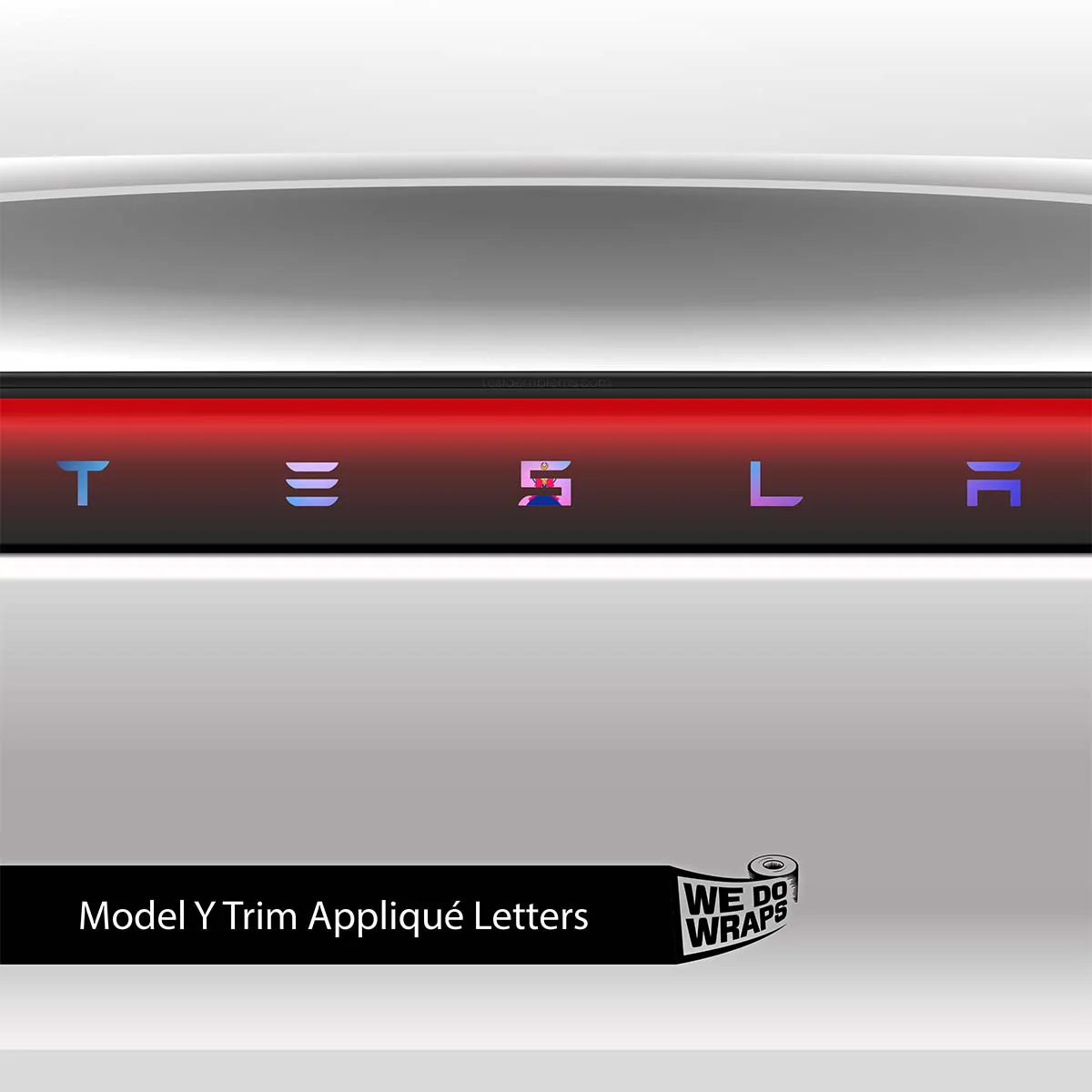 Magical Girl Tesla Emblem Decals (Front + Back) | Model Y - Image 3